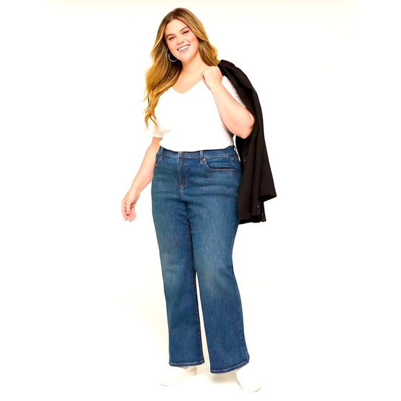 LANE BRYANT ๐ tighter tummy boot Women's Blue Jeans - Picture 1 of 5